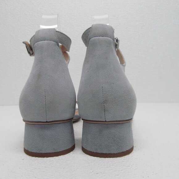 Ralph Lauren Betha Leather Sandals Block Heel Ankle Strap 11 B - Picture 8 of 9